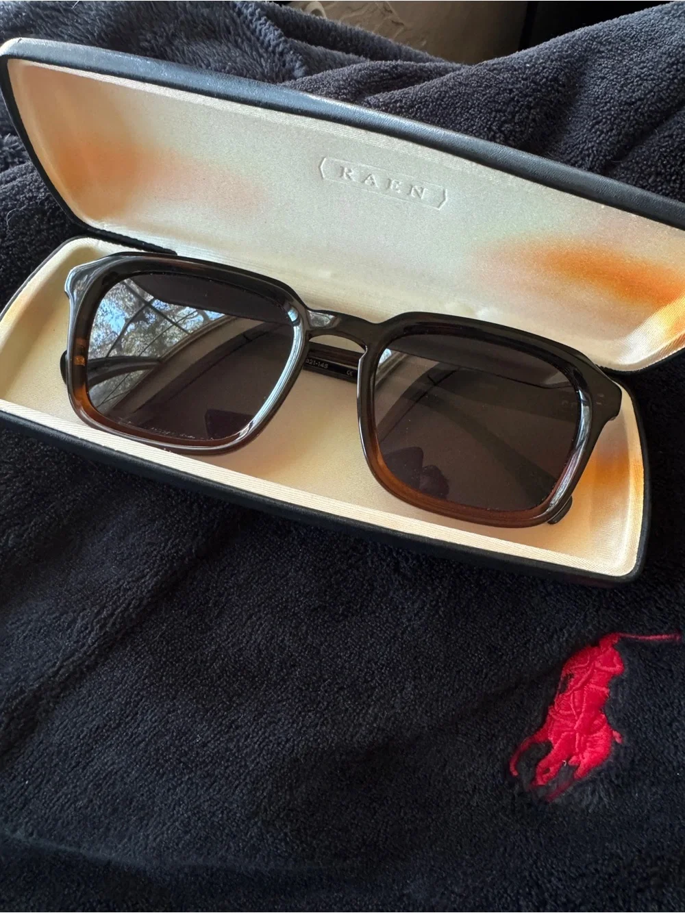 RAEN Burel Sierra Tortoise Square Sunglasses 54-21-145